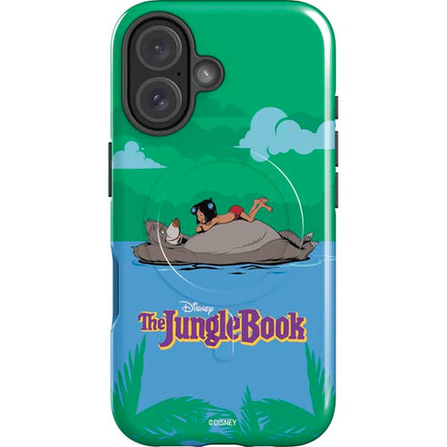Disney Jungle Book Mogli and Baloo Swim iPhone 16 Magsafe Impact Case
