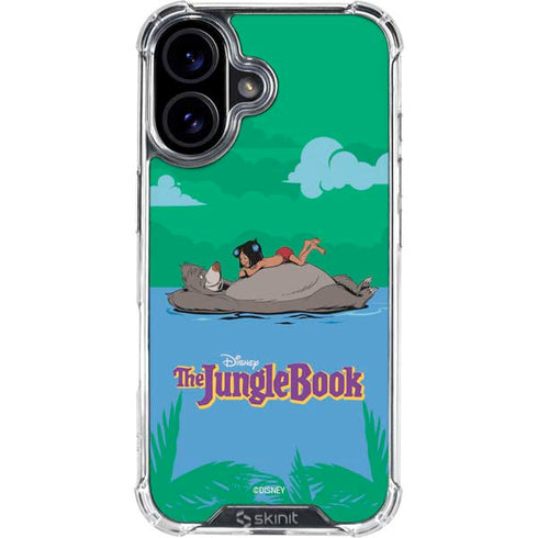Disney Jungle Book Mogli and Baloo Swim iPhone 16 Plus Clear Case
