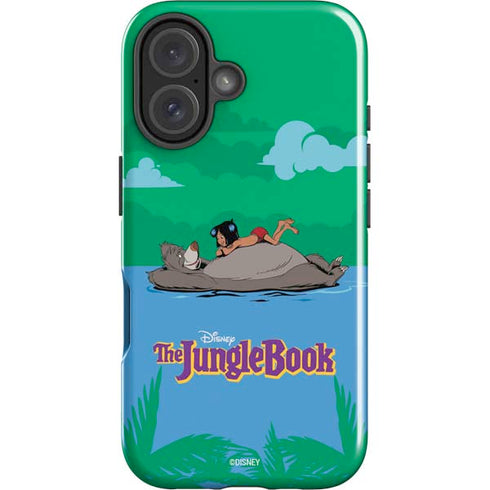 Disney Jungle Book Mogli and Baloo Swim iPhone 16 Plus Impact Case