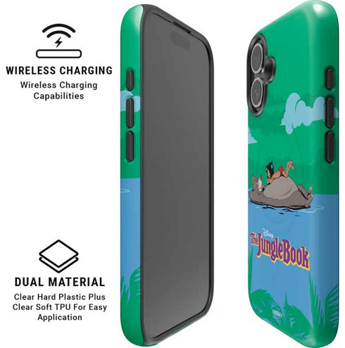 Disney Jungle Book Mogli and Baloo Swim iPhone 16 Plus Magsafe Impact Case
