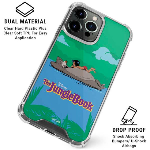 Disney Jungle Book Mogli and Baloo Swim iPhone 16 Pro Clear Case