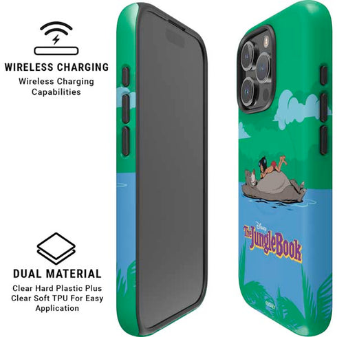 Disney Jungle Book Mogli and Baloo Swim iPhone 16 Pro Magsafe Impact Case