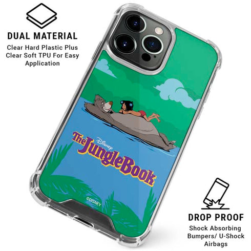 Disney Jungle Book Mogli and Baloo Swim iPhone 16 Pro Max Clear Case