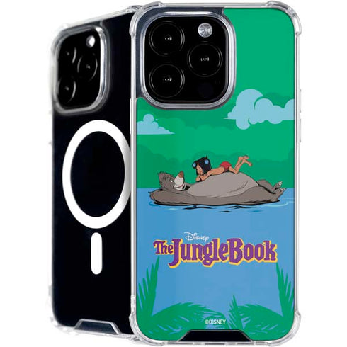 Disney Jungle Book Mogli and Baloo Swim iPhone 16 Pro Max MagSafe Case