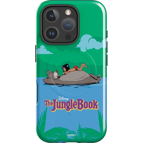 Disney Jungle Book Mogli and Baloo Swim iPhone 16 Pro Max Magsafe Impact Case