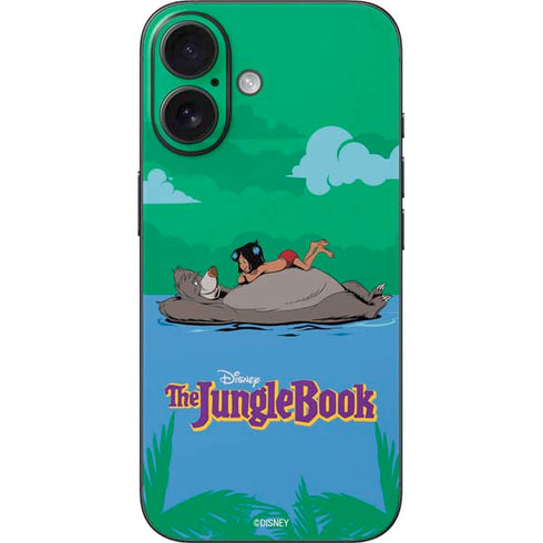 Disney Jungle Book Mogli and Baloo Swim iPhone 16 Skin