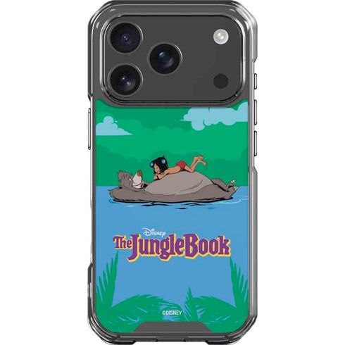 Disney Jungle Book Mogli and Baloo Swim iPhone 18 Pro Clear Case