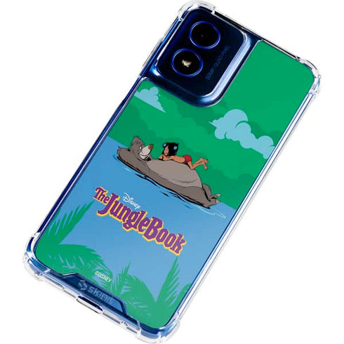 Disney Jungle Book Mogli and Baloo Swim Moto G 5G (2024) Clear Case