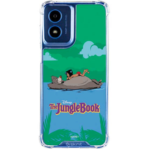 Disney Jungle Book Mogli and Baloo Swim Moto G Play 4G (2024) Clear Case