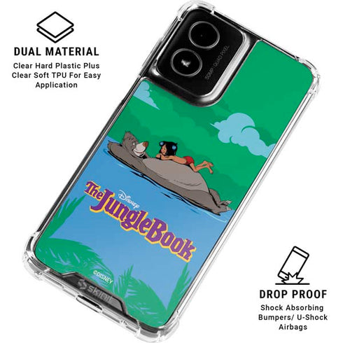Disney Jungle Book Mogli and Baloo Swim Moto G Power 5G (2024) Clear Case