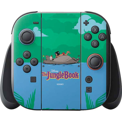 Disney Jungle Book Mogli and Baloo Swim Nintendo Switch 2 (2025) with Joy-Con Skin