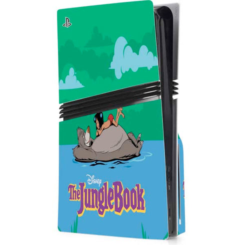 Disney Jungle Book Mogli and Baloo Swim PS5 Pro Disk Console Skin