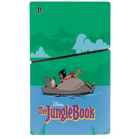 Disney Jungle Book Mogli and Baloo Swim PS5 Slim Digital Edition Console Skin