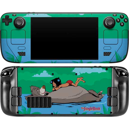 Disney Jungle Book Mogli and Baloo Swim Steam Deck Handheld Gaming Computer OLED Skin