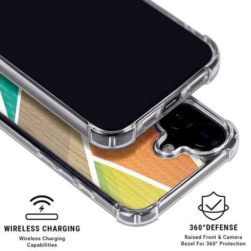 Mojito 01 70s Inspired iPhone 16 Plus Clear Case