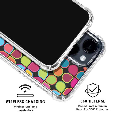 Mojito 04 70s Inspired iPhone 15 Clear Case