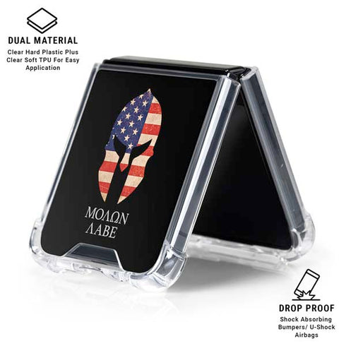Molon Labe Galaxy Z Flip6 Clear Case