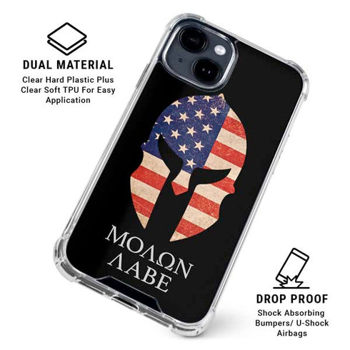 Molon Labe iPhone 15 Clear Case