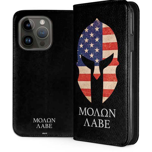 Molon Labe iPhone 15 Pro Folio Case