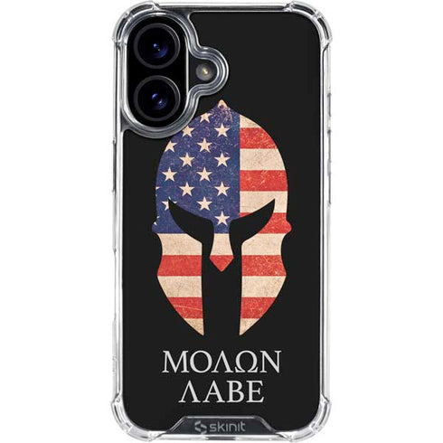 Molon Labe iPhone 16 Plus Clear Case