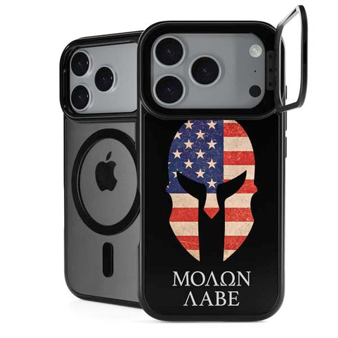 Molon Labe iPhone 18 Pro Kickstand Case