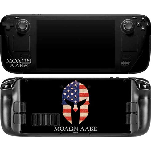 Molon Labe Steam Deck Handheld Gaming Computer OLED Skin