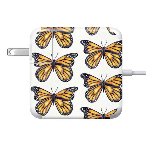 Monarch Butterflies by Cat Coq 85W Power Adapter (15 and 17 inch MacBook Pro Charger) Skin