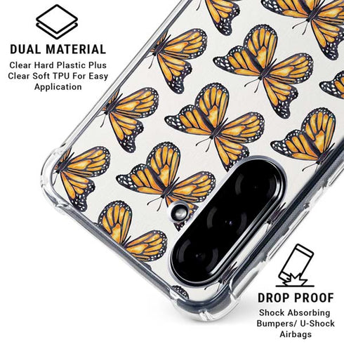 Monarch Butterflies by Cat Coq Galaxy A36 5G Clear Case
