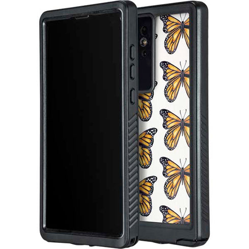 Monarch Butterflies by Cat Coq Galaxy S24 Ultra Waterproof Case
