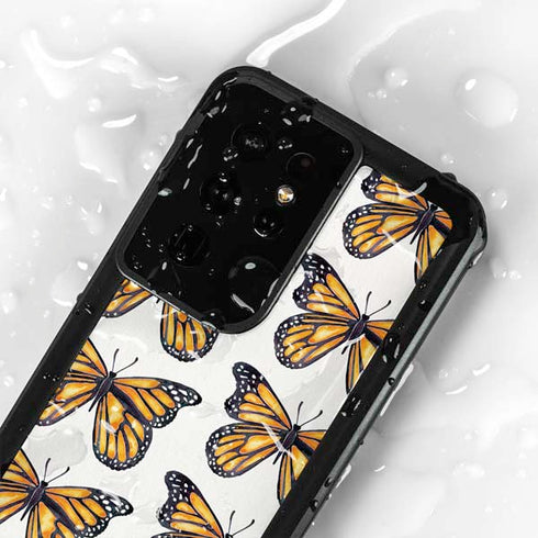 Monarch Butterflies by Cat Coq Galaxy S24 Ultra Waterproof Case