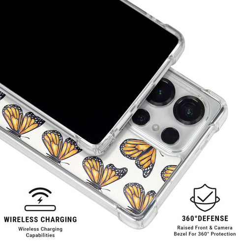 Monarch Butterflies by Cat Coq Galaxy S25 Ultra Clear Case