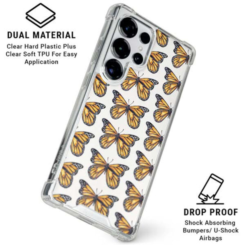 Monarch Butterflies by Cat Coq Galaxy S25 Ultra Clear Case