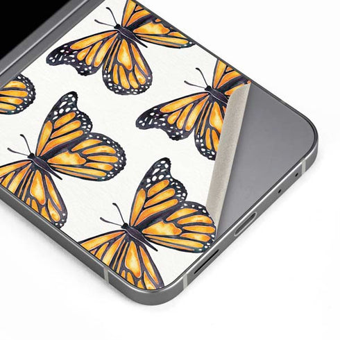 Monarch Butterflies by Cat Coq Galaxy Z Flip6 Skin