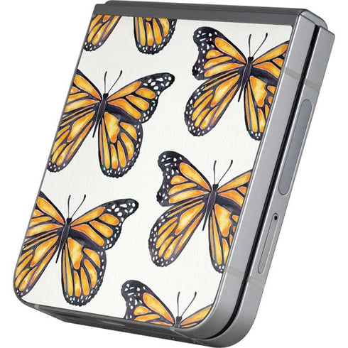 Monarch Butterflies by Cat Coq Galaxy Z Flip6 Skin