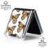 Monarch Butterflies by Cat Coq Galaxy Z Flip6 Clear Case