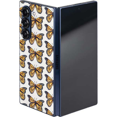 Monarch Butterflies by Cat Coq Galaxy Z Fold6 Skin