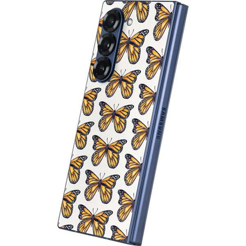 Monarch Butterflies by Cat Coq Galaxy Z Fold6 Skin