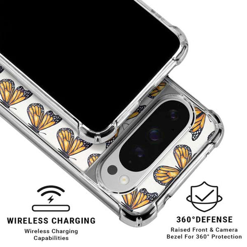 Monarch Butterflies by Cat Coq Google Pixel 10 Pro XL Clear Case