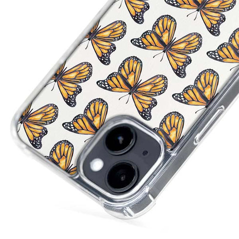 Cat Coq Monarch Butterflies iPhone 14 MagSafe Case