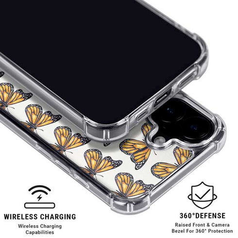 Monarch Butterflies by Cat Coq iPhone 17 Clear Case
