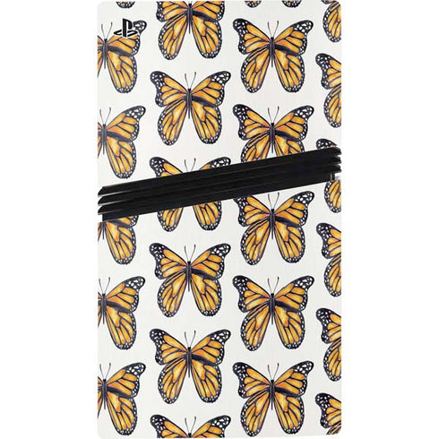 Monarch Butterflies by Cat Coq PS5 Pro Disk Bundle Skin