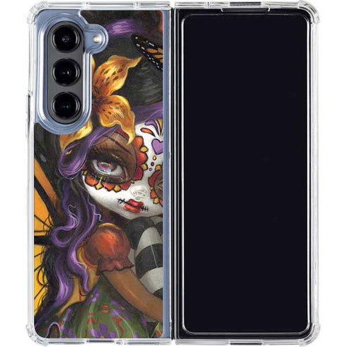 Monarch butterfly Fairy by Jasmine Becket-Griffith Galaxy Z Fold5 5G Clear Case