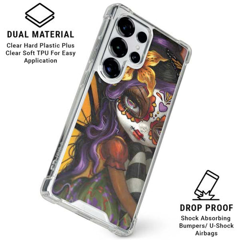 Monarch butterfly Fairy by Jasmine Becket-Griffith Galaxy S25 Ultra Clear Case