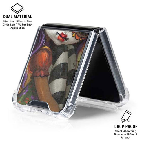 Monarch butterfly Fairy by Jasmine Becket-Griffith Galaxy Z Flip6 Clear Case