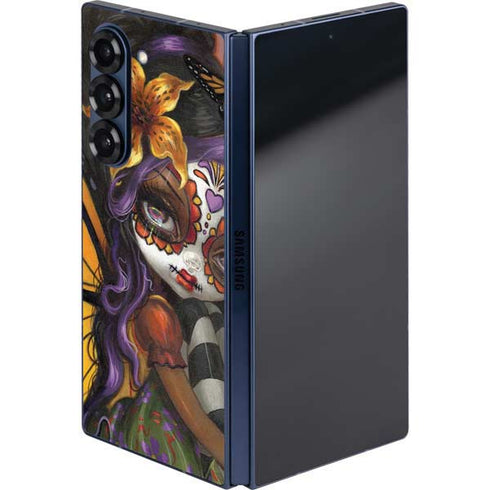 Monarch butterfly Fairy by Jasmine Becket-Griffith Galaxy Z Fold6 Skin
