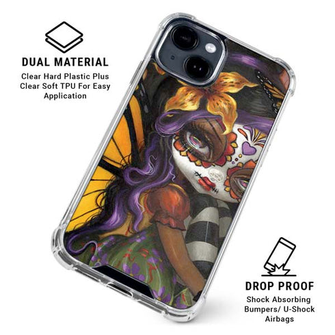 Monarch butterfly Fairy by Jasmine Becket-Griffith iPhone 15 Clear Case