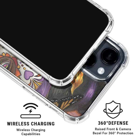 Monarch butterfly Fairy by Jasmine Becket-Griffith iPhone 15 Clear Case