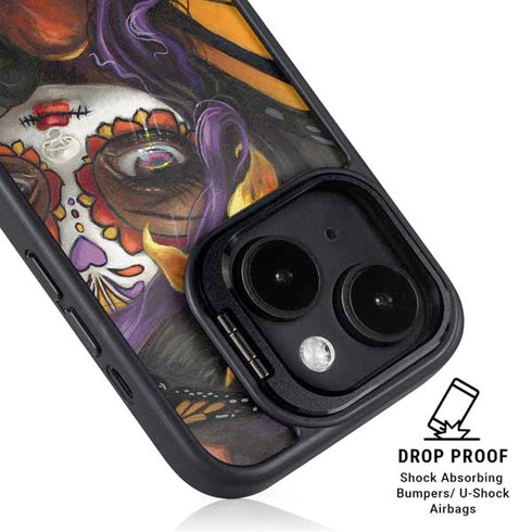 Monarch butterfly Fairy by Jasmine Becket-Griffith iPhone 15 Plus Kickstand Case