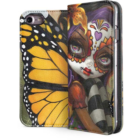 Monarch butterfly Fairy by Jasmine Becket-Griffith iPhone 7 Folio Case