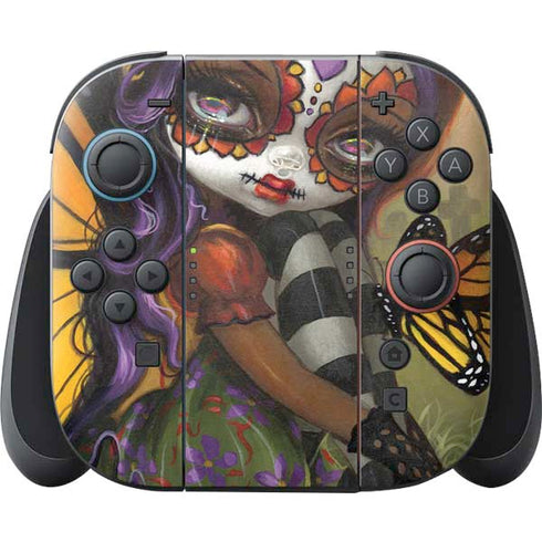 Monarch butterfly Fairy by Jasmine Becket-Griffith Nintendo Switch 2 (2025) Joy-Con Controller Skin